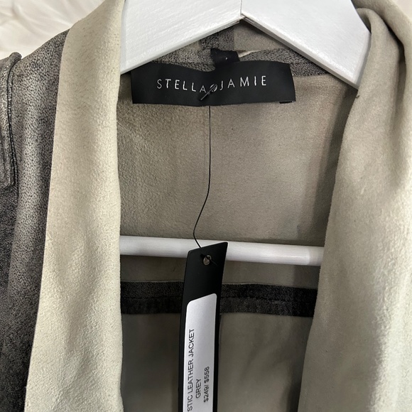 NWT Stella Jamie Mystic Leather Jacket Size S - Picture 2 of 5